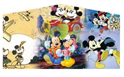 Minnie and Mickey Mouse